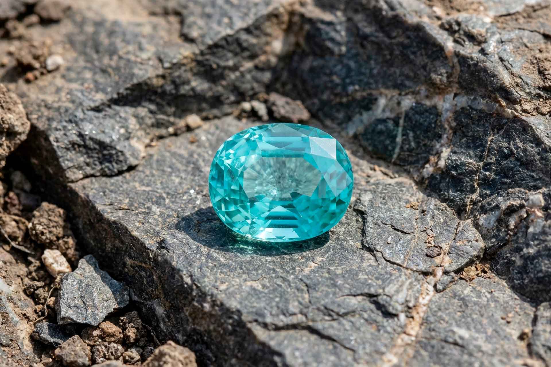 Photo of Paraiba on stone in nature