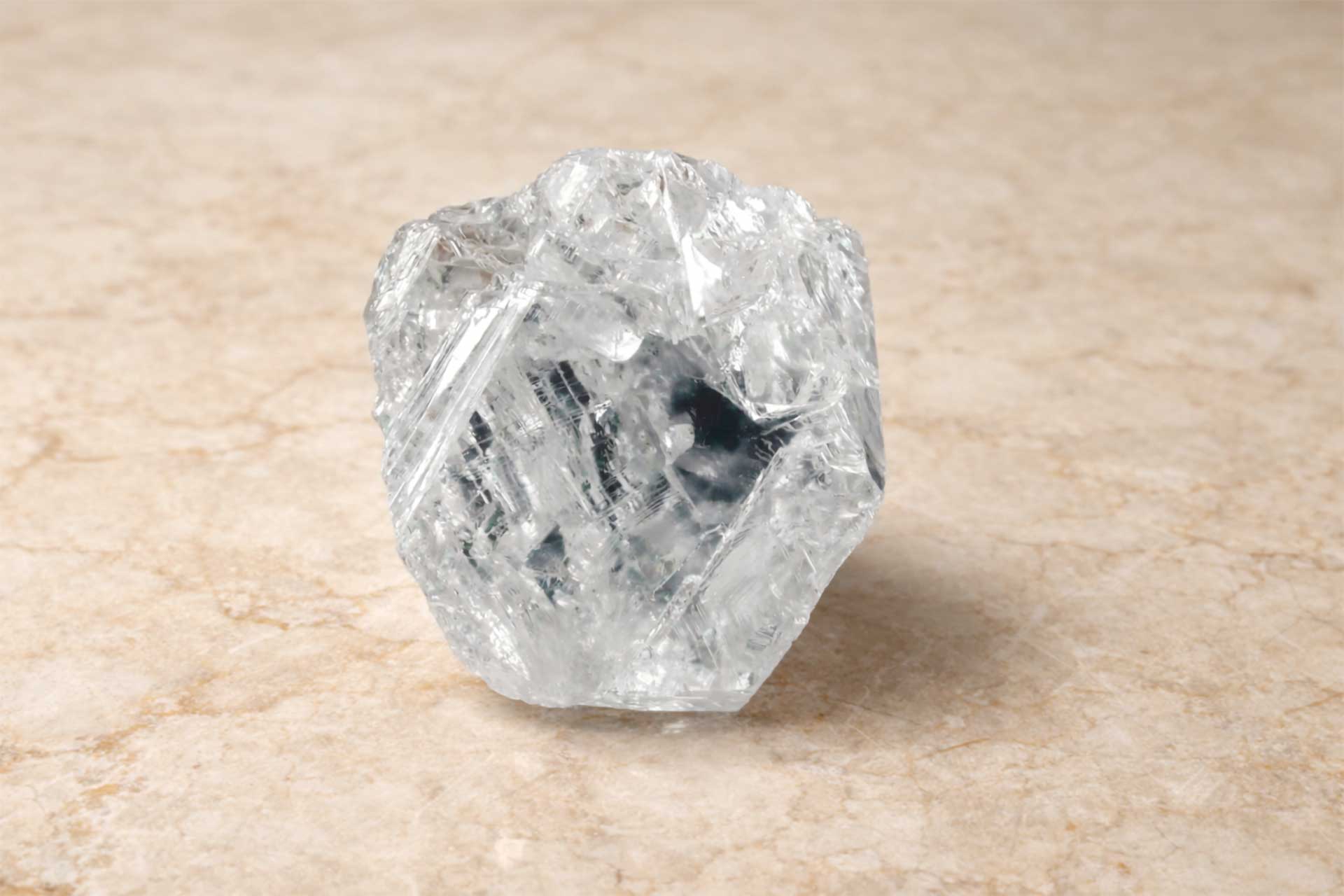 Lesedi La Rona Diamond on biege surface