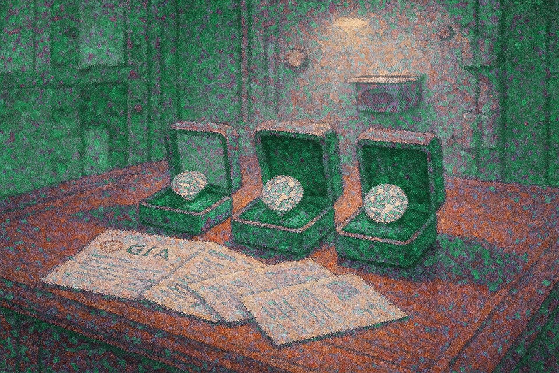 Diamond witrh certificate