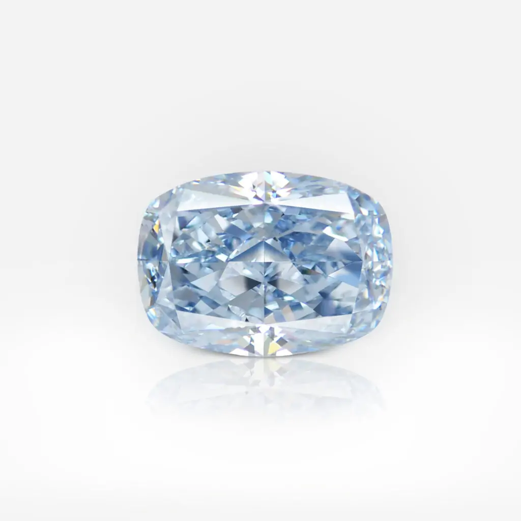 0.53 carat Fancy Intense Blue VS1 Cushion Shape GIA - picture 1