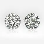 1.03 and 1.00 carat Pair of Faint Grey SI1 Round Shape Diamonds GIA - thumb picture 1