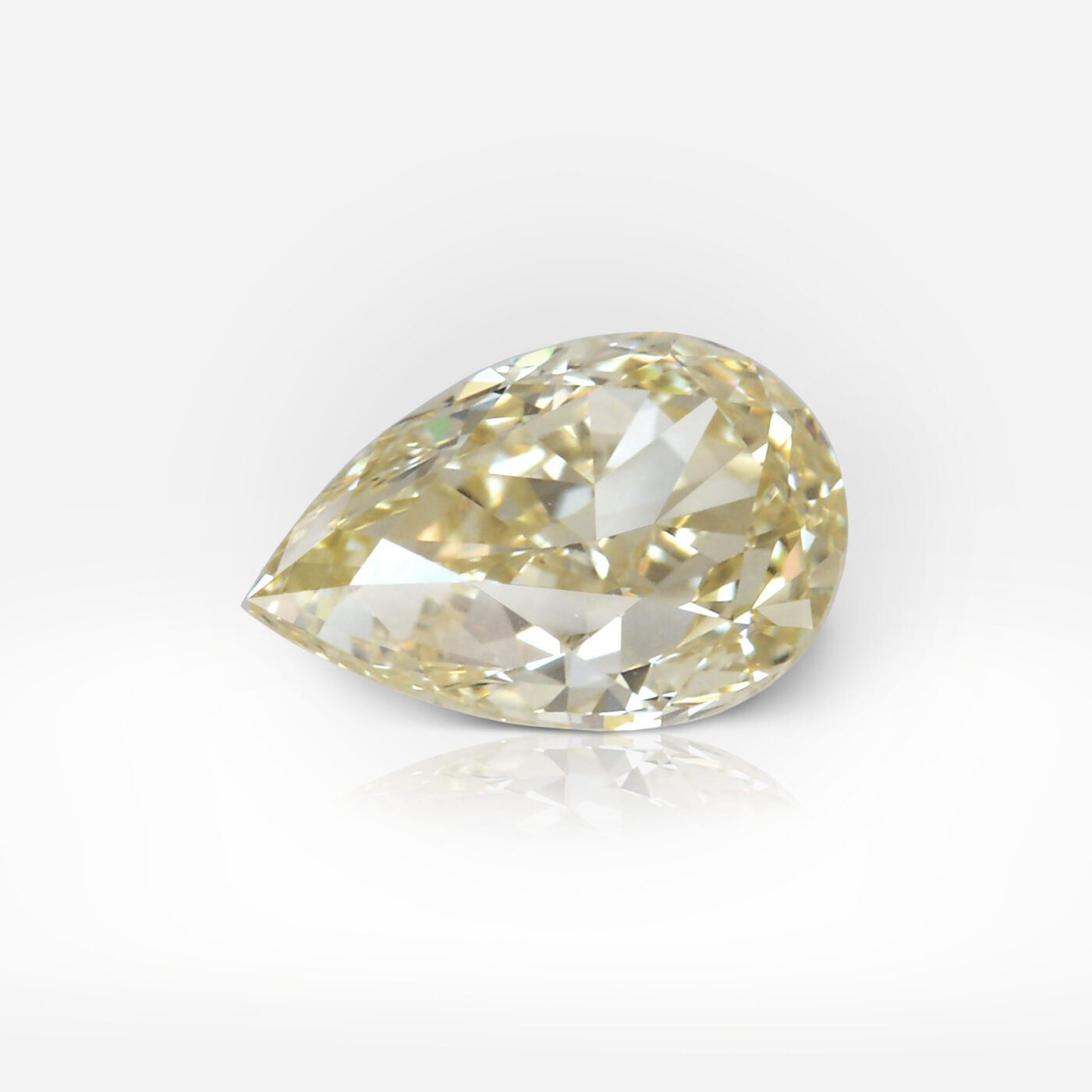 1.00 carat Fancy Light Yellow VS1 Pear Shape Diamond GIA - picture 1