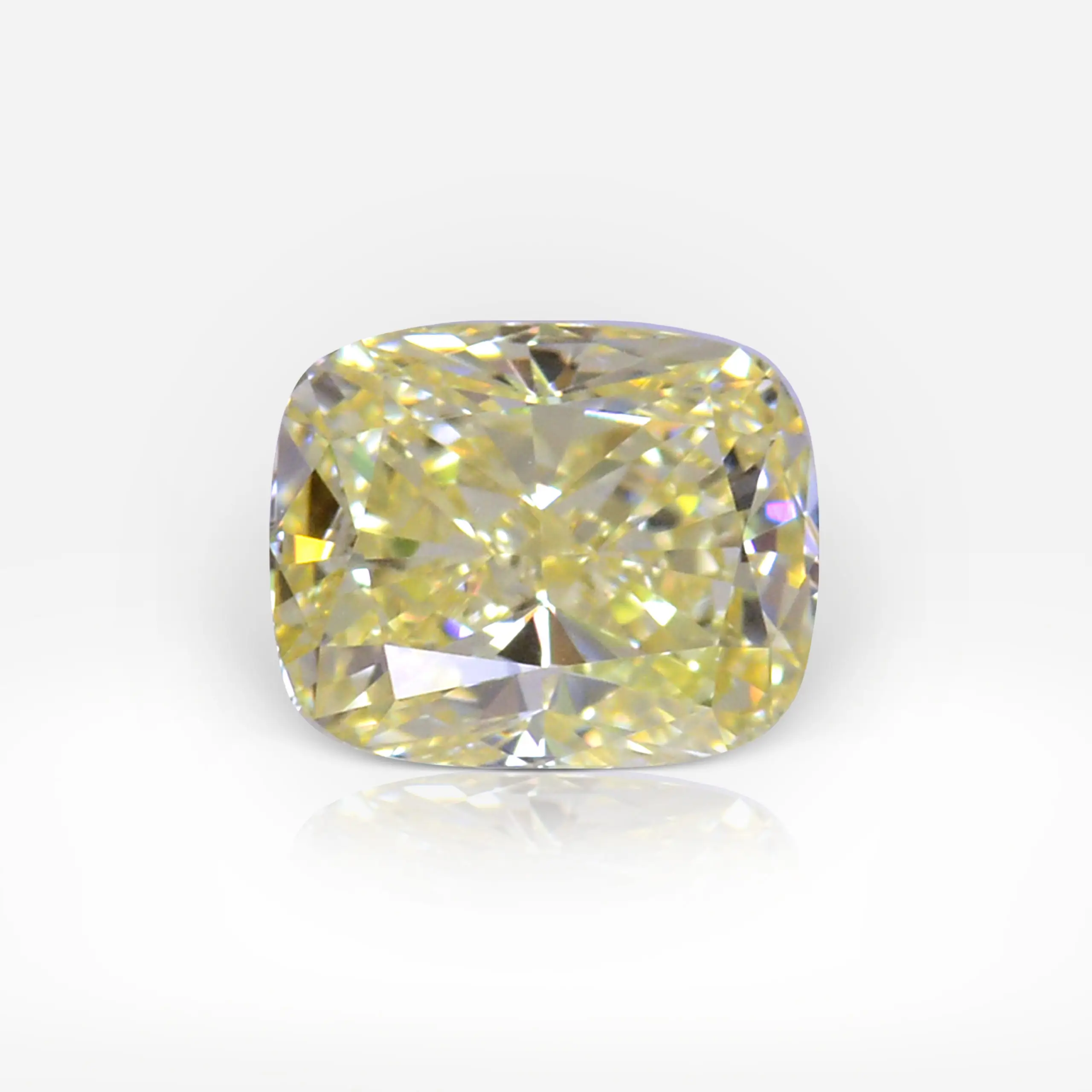 1.03 carat Fancy Light Yellow VVS1 Cushion Shape Diamond GIA - picture 1