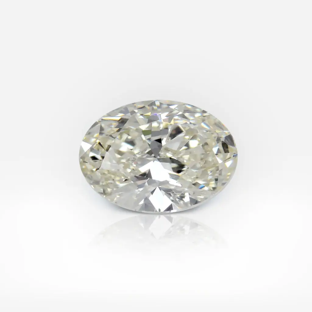 1.01 carat Light Yellow (S-T) VS2 Oval Shape Diamond GIA