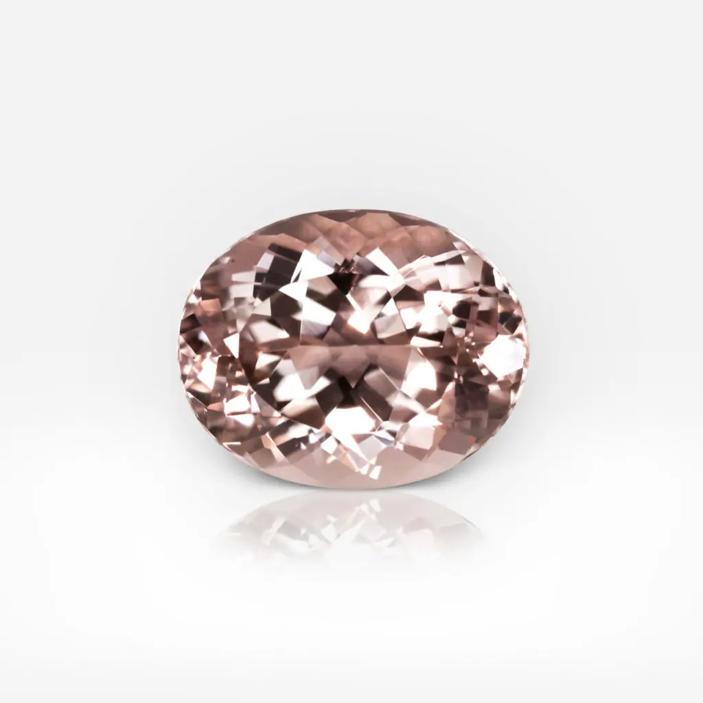 10.33 carat Oval Shape Pink Peach Brazilian Morganite - picture 1