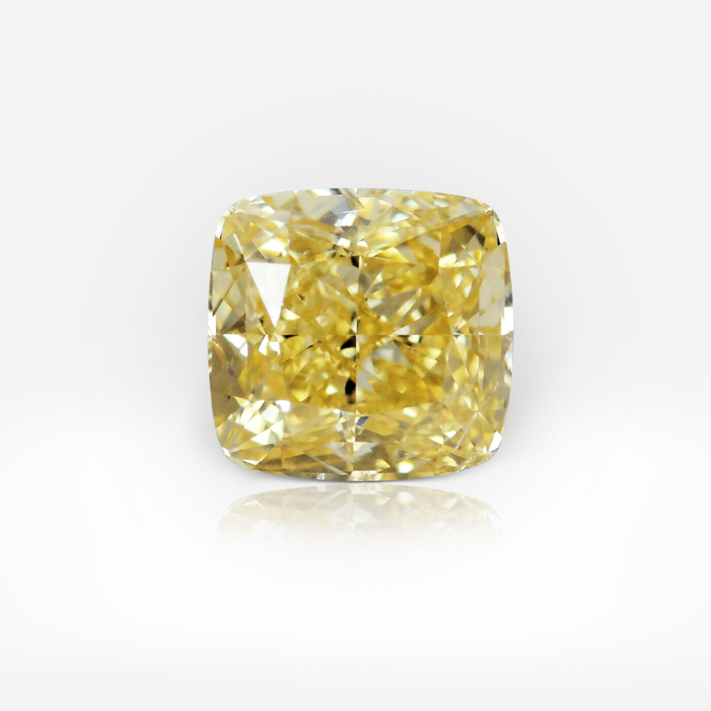 0.62 carat Fancy Intense Yellow SI2 Cushion Shape Diamond GIA - picture 1