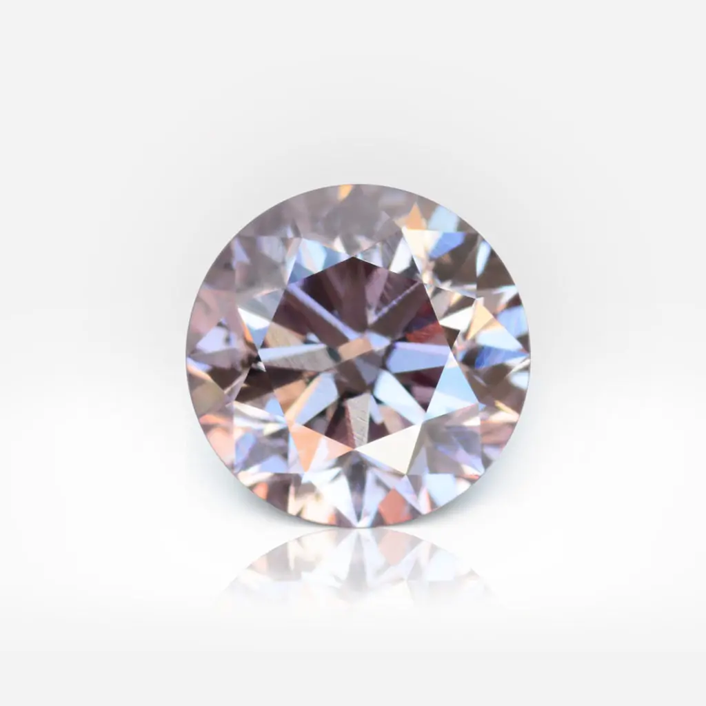 0.76 carat Fancy Brownish Purplish Pink I2 Round Shape Diamond GIA - picture 1