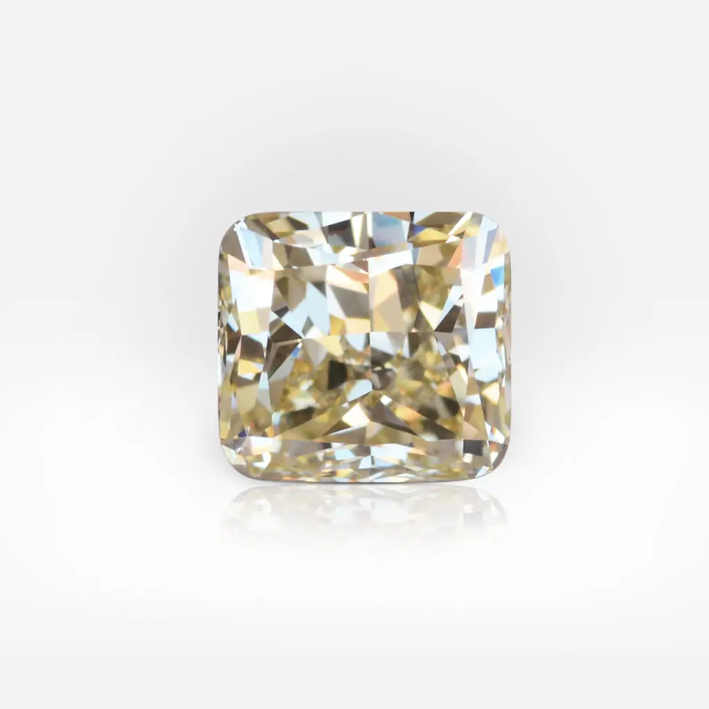 1.53 carat Fancy Brownish Greenish Yellow VS1 Cushion Shape GIA