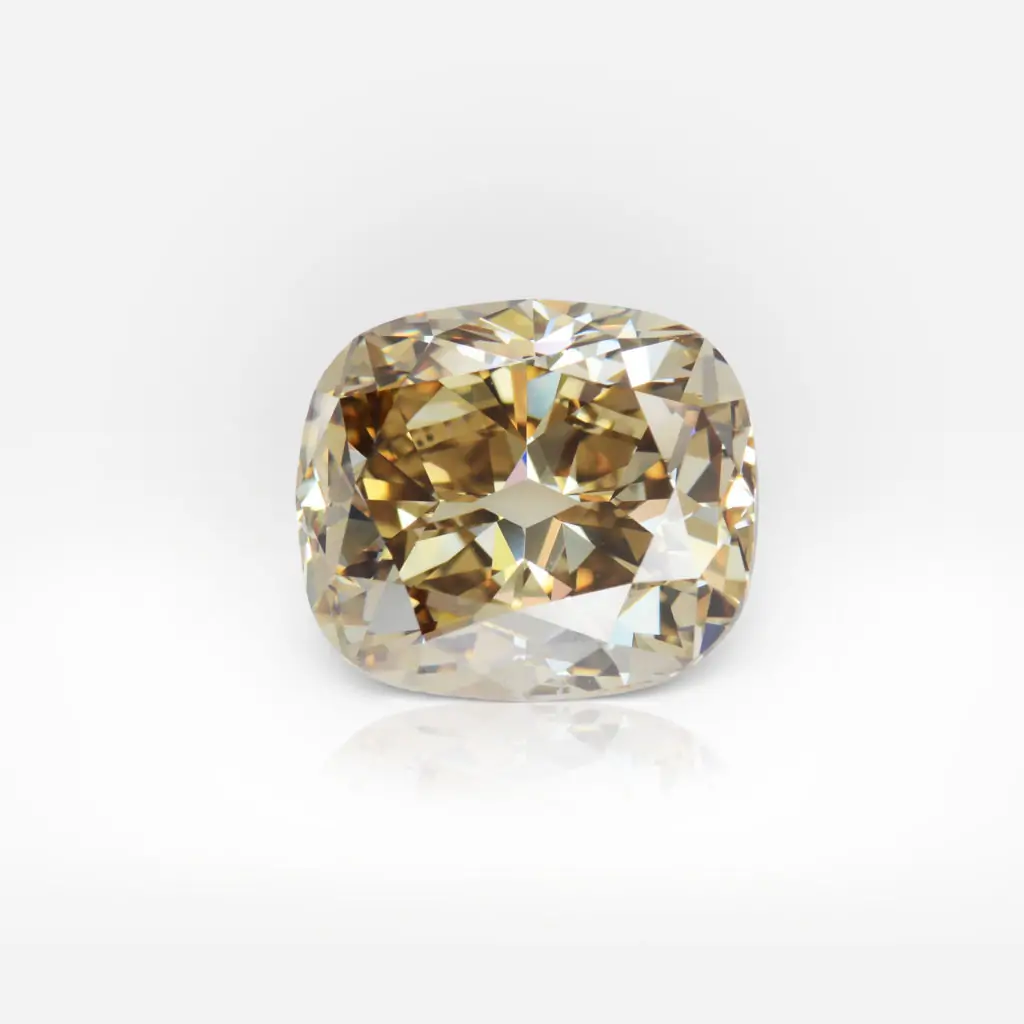 11.60 carat Fancy Dark Brown Yellow VS1 Cushion Shape Diamond GIA