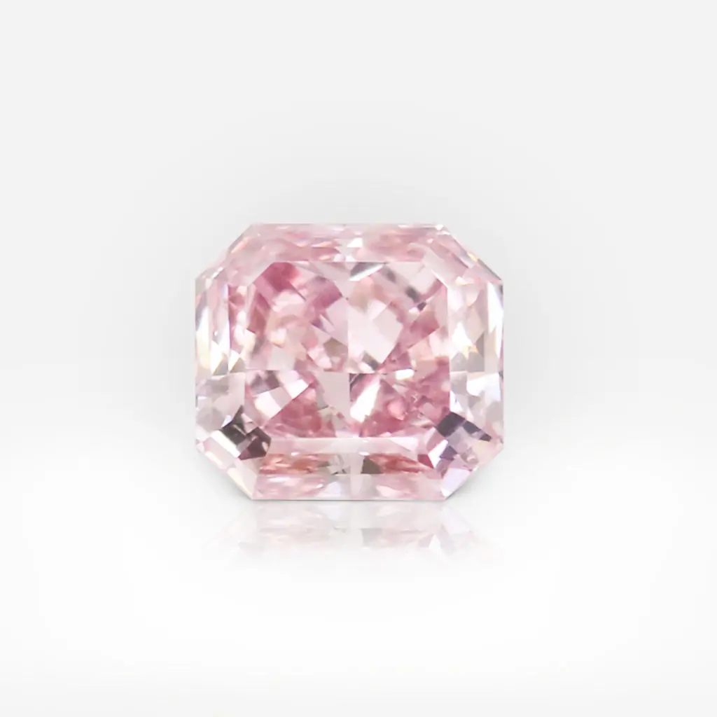 0.30 carat Fancy Intense Pink SI1 Radiant Shape Diamond GIA