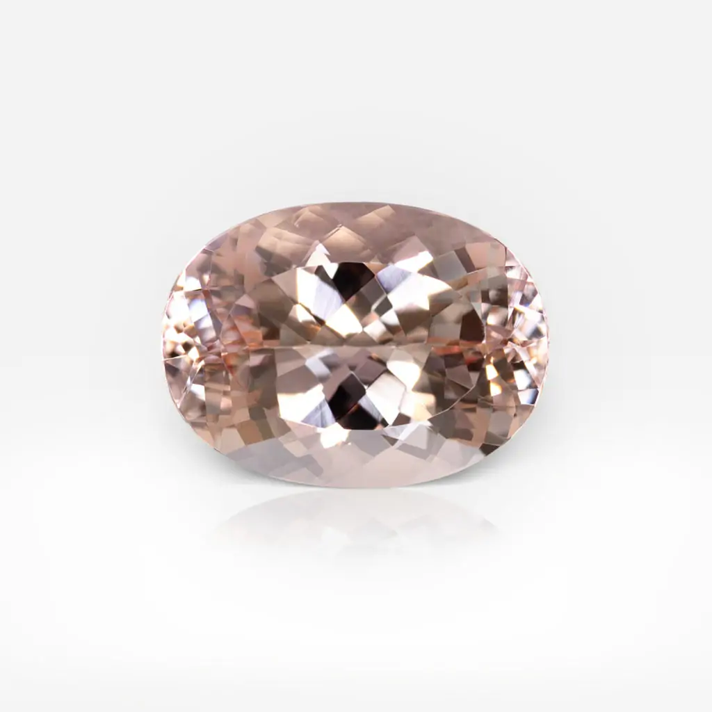 13.95 carat Oval Shape Peach Pink Brazilian Morganite