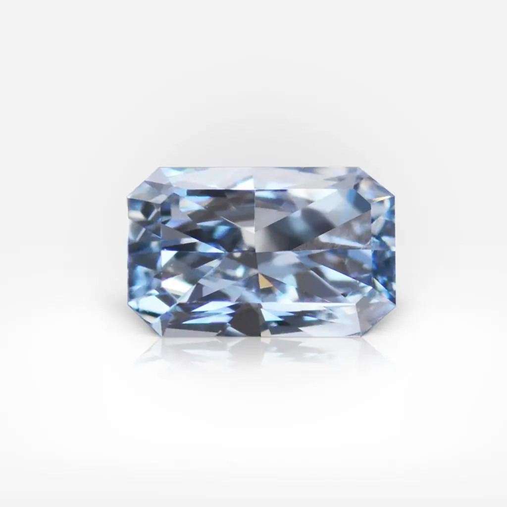 0.14 carat Fancy Blue Radiant Shape Diamond GIA