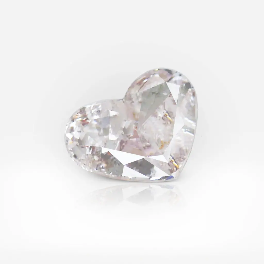 0.35 Carat Light Pink Heart Shape Diamond GIA