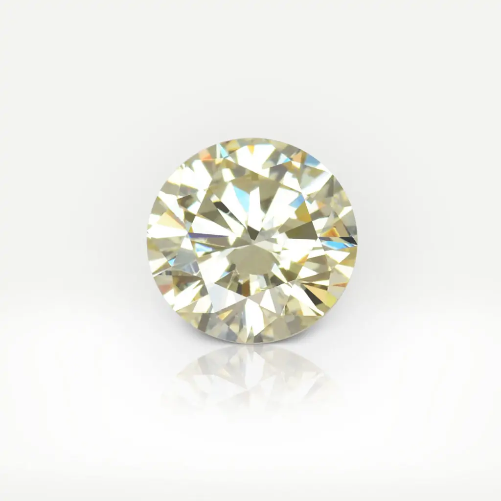 1.06 carat Light Yellow Y-Z SI2 Round Shape Diamond GIA