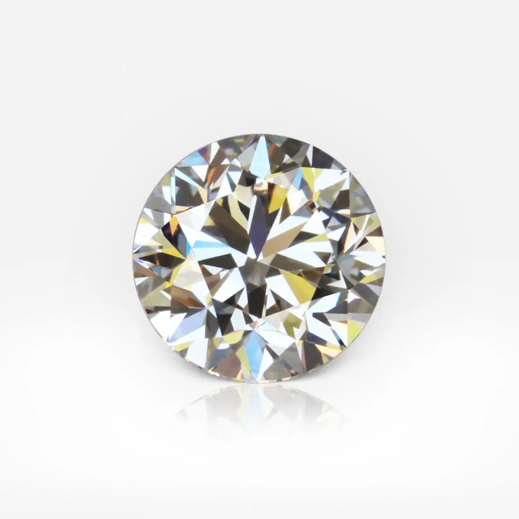 3.02 carat L VS1 Round Shape Diamond HRD