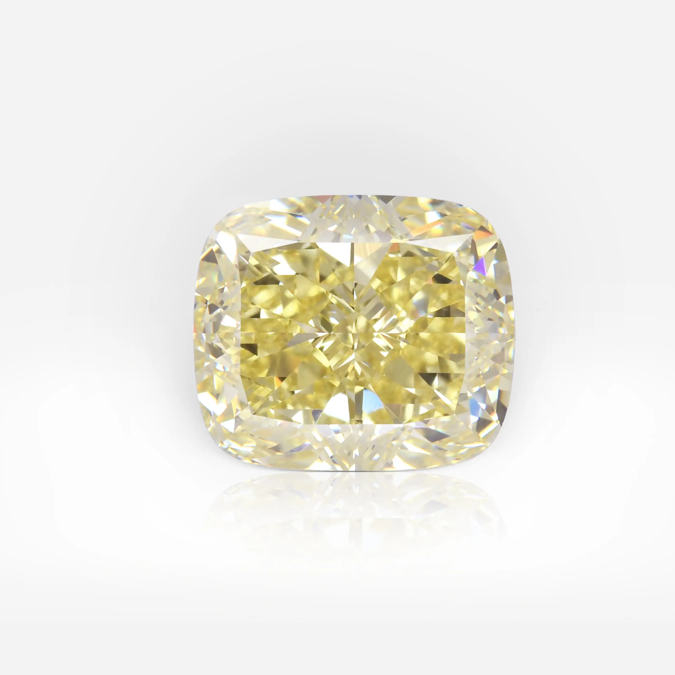 8.24 carat Fancy Intense Yellow VVS2 Cushion Shape Diamond GIA - picture 1