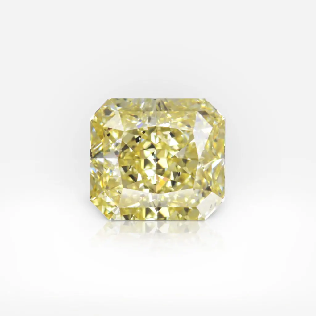 1.57 carat Fancy Intense Yellow VS2 Radiant Shape Diamond GIA