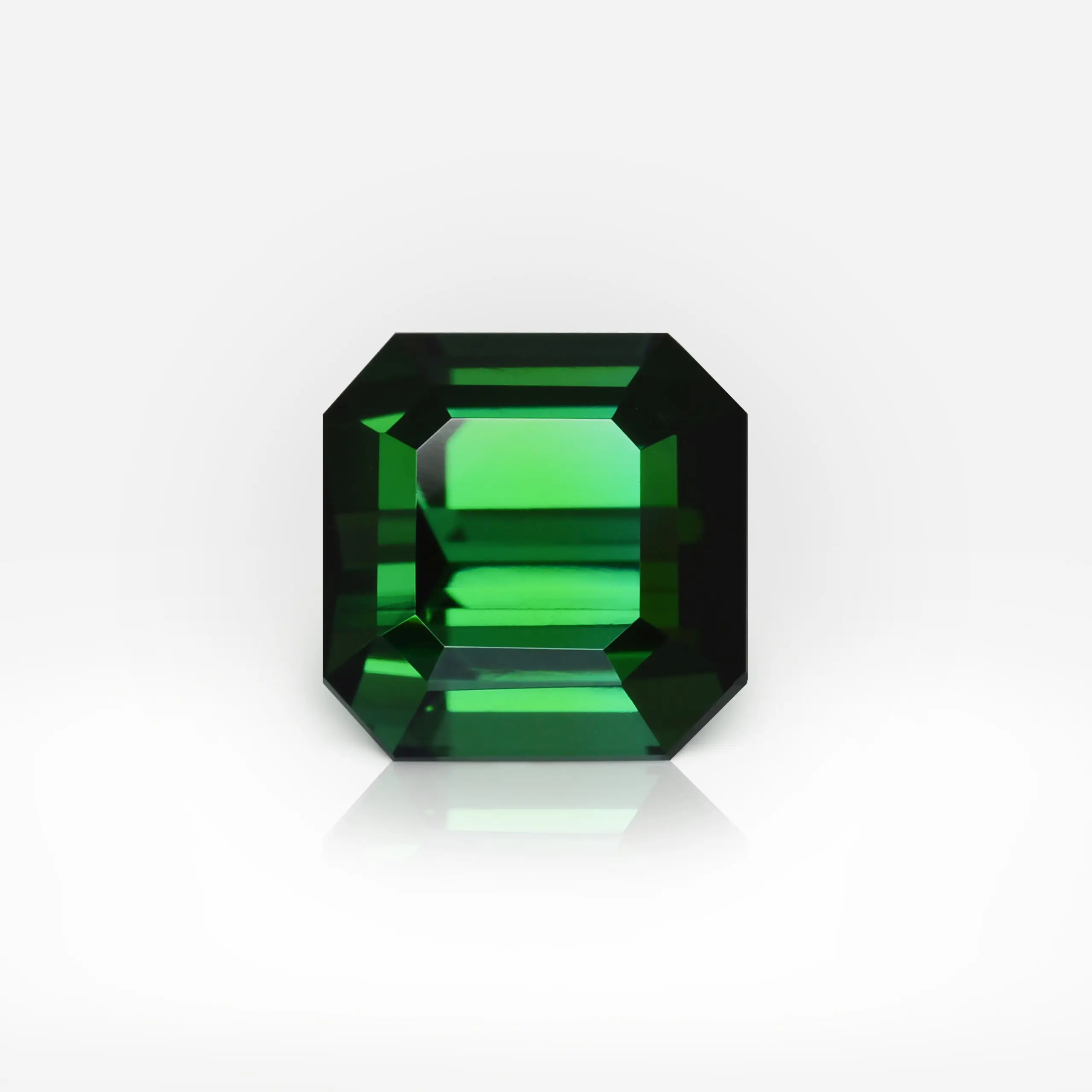 13.19 carat Octagonal Shape Vivid Green Verdelite Afghanistanian Tourmaline - picture 1