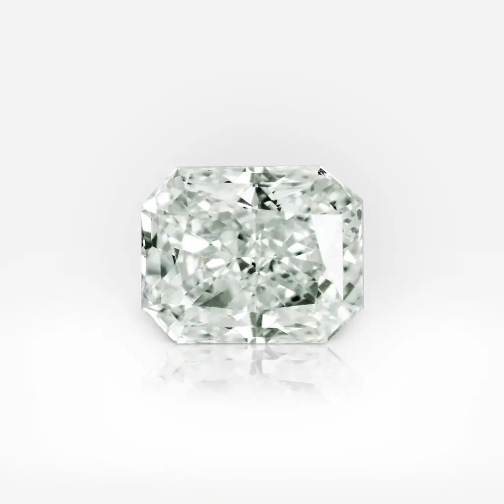 0.78 carat Fancy Light Yellowish Green Radiant Shape Diamond GIA