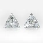 0.72 and 0.73 carat Pair of F VS Triangle Shape Diamonds - thumb picture 