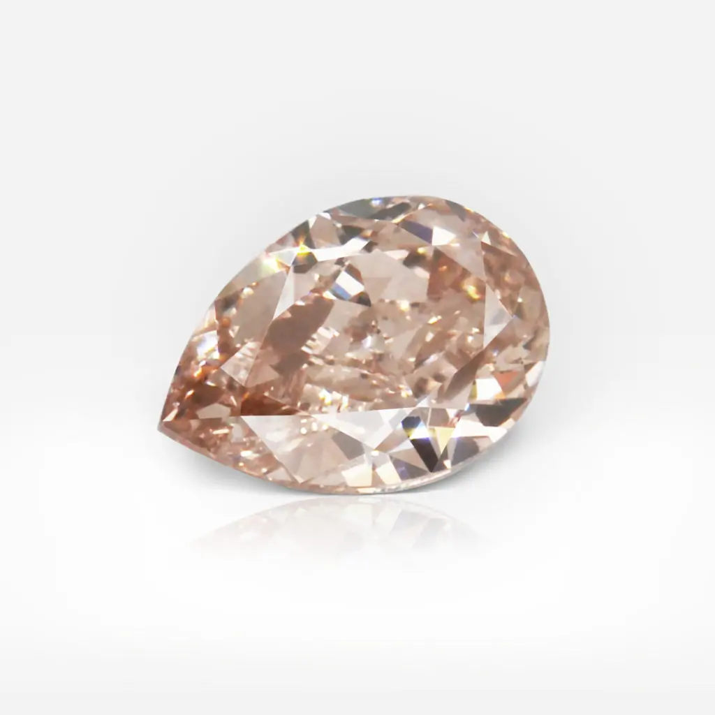 0.39 carat Fancy Brown Pink VS1 Pear Shape Diamond GIA