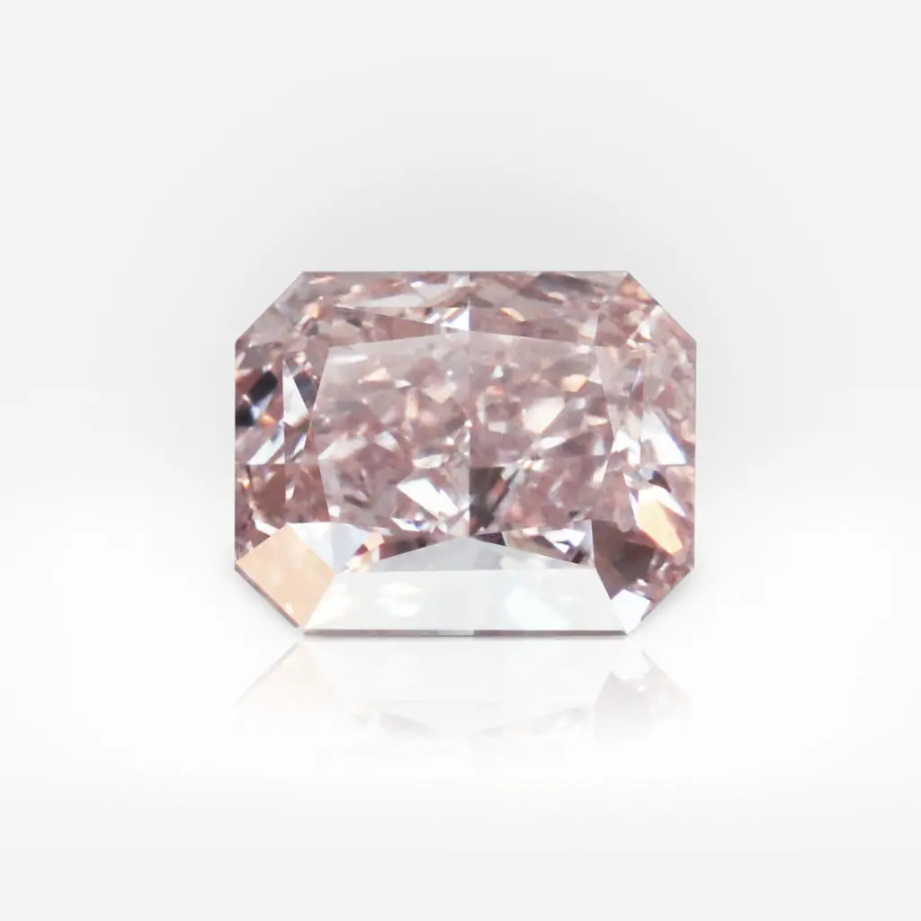 0.30 carat Fancy Orange Pink VS2 Radiant Shape Diamond GIA