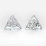 3.07 and 3.25 carat Pair of  J/H SI1 Triangle Shape Dimonds GIA - thumb picture 1