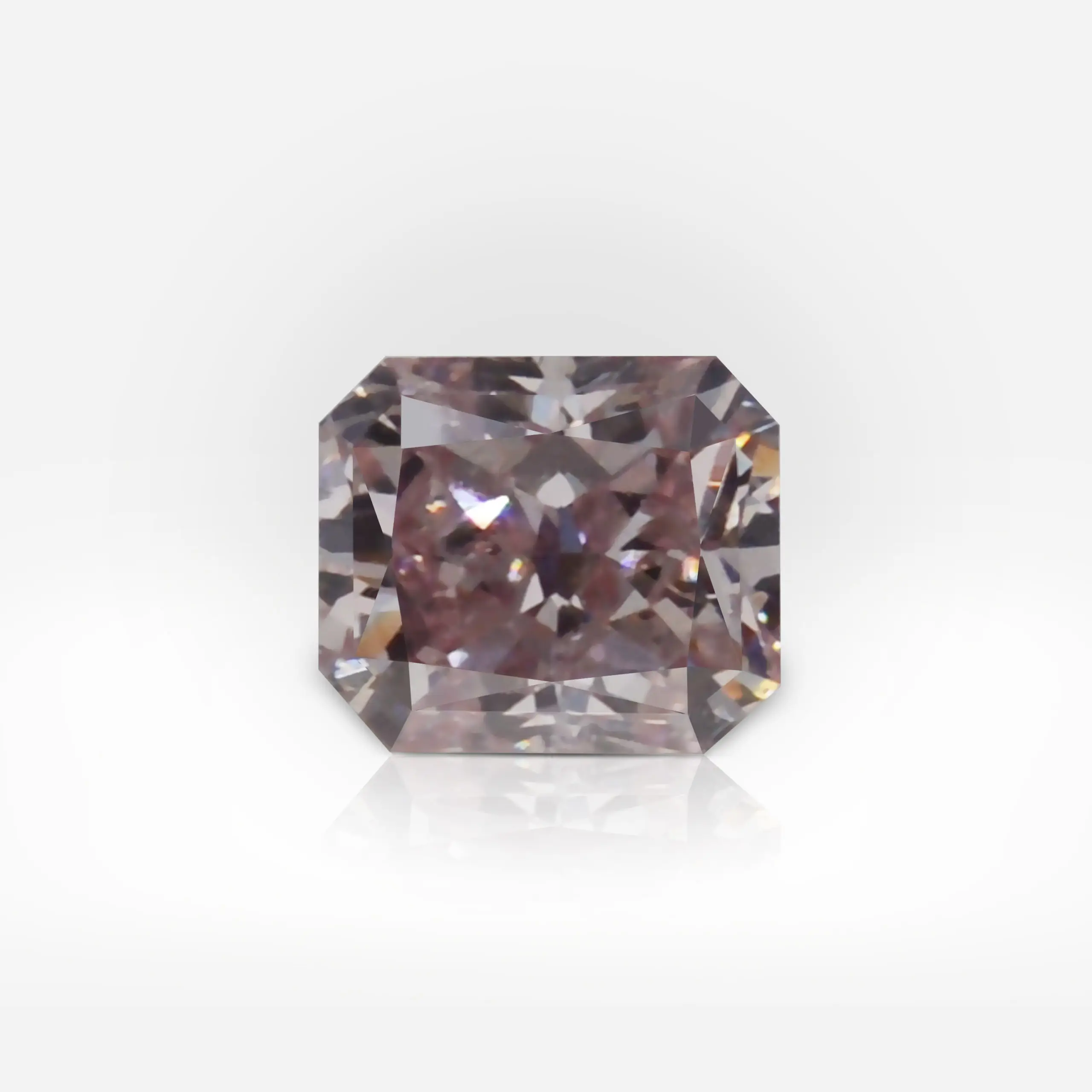 0.15 carat Fancy Purplish Pink I1 Radiant Shape Diamond GIA - picture 1