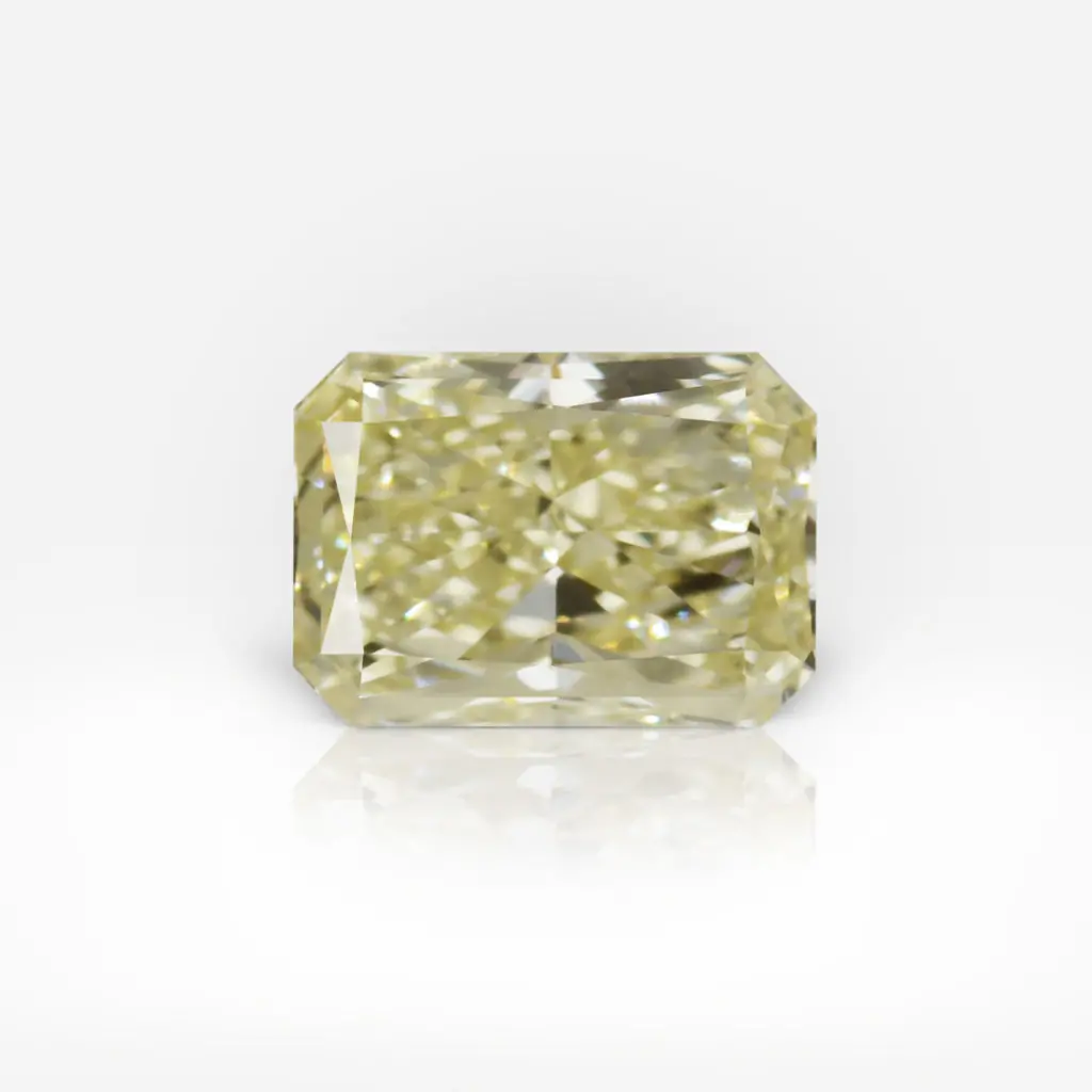 0.43 carat Fancy Yellow VVS1 Radiant Shape Diamond GIA