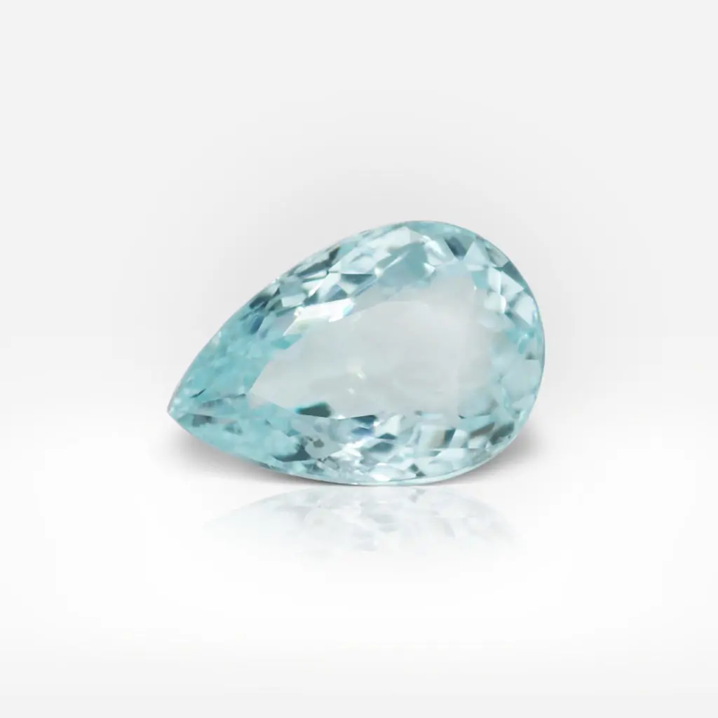 0.81 carat Pear Shape Light Blue Green Paraíba Tourmaline