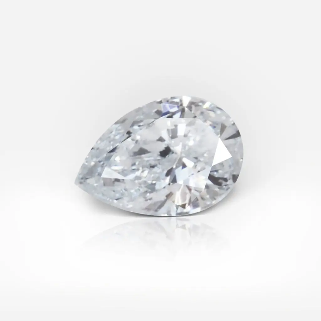 0.07 carat Light Blue Pear Shape Diamond GIA