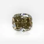 0.95 carat Fancy Dark Gray-Greenish Yellow VVS2 Cushion Shape Diamond GIA - thumb picture 