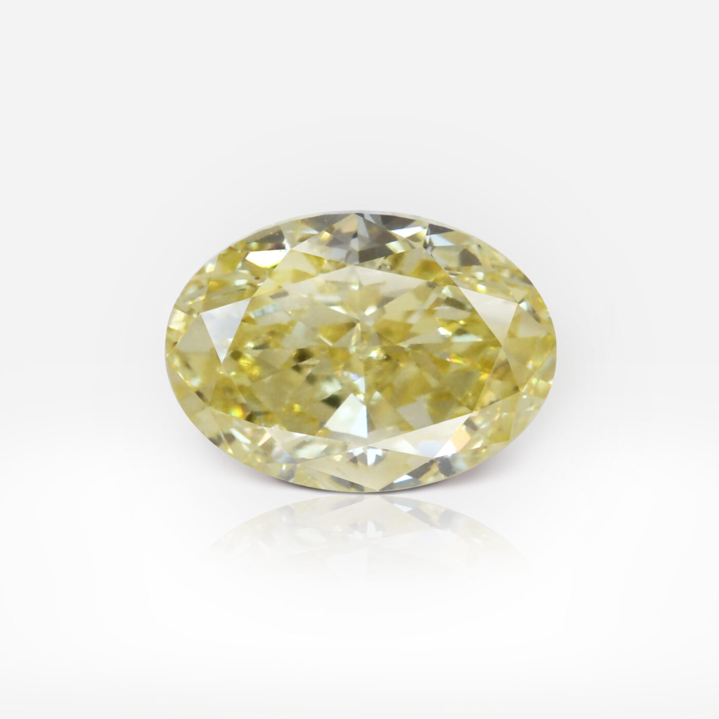 0.43 carat Fancy Intense Yellow VVS1 Oval Shape Diamond GIA - picture 1