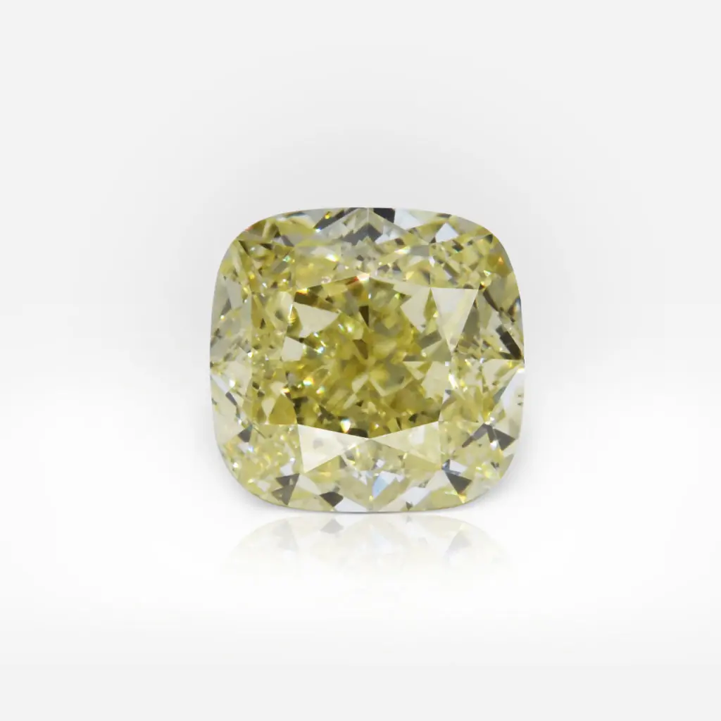 1.02 carat Fancy Yellow VS1 Cushion Shape Diamond GIA