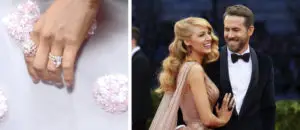 Colored engagement rings of celebs