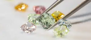 What makes diamond colored?