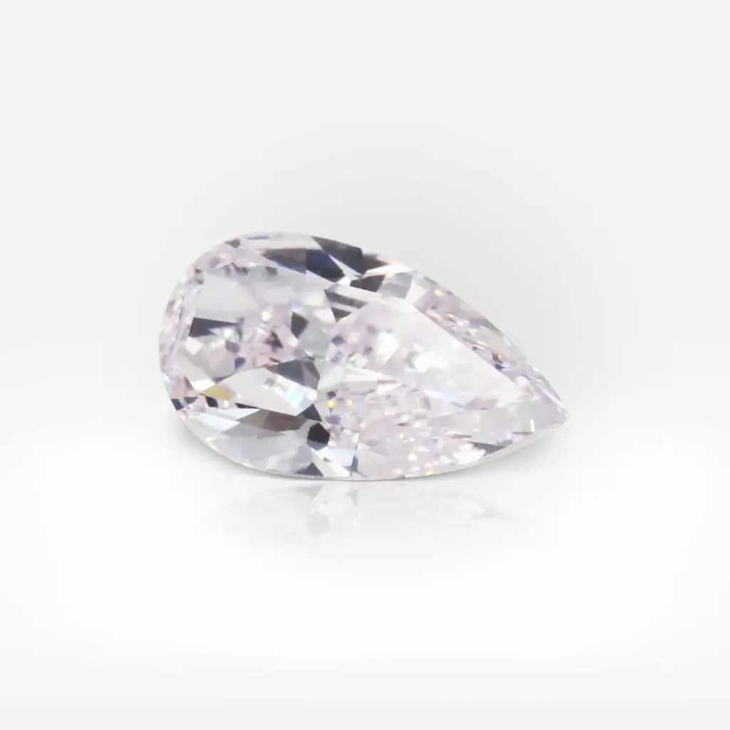 0.79 carat Fancy Light Purplish Pink VS2 Pear Shape Diamond GIA