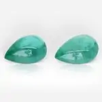 15.27 carat Pair of Pear Shape Green Paraíba Tourmaline - thumb picture 