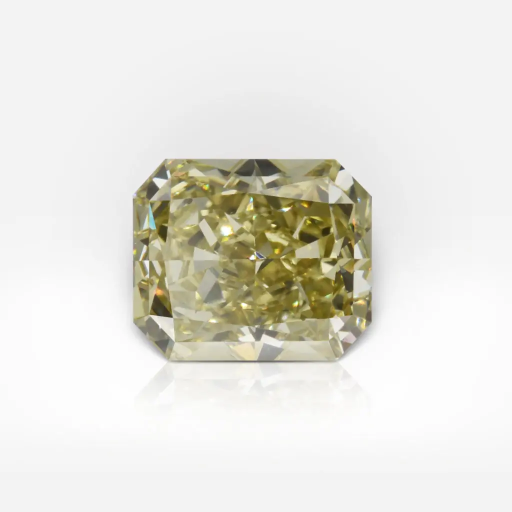 1.31 carat Fancy Brownish Greenish Yellow VS1 Radiant Shape Diamond GIA