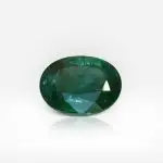 3.38 carat Oval Shape Intense Deep Grey Green Emerald - thumb picture 