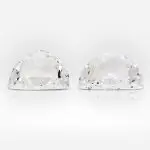 1.37 and 1.53 carat Pair of F / G SI1 Shield Shape Diamonds - thumb picture 