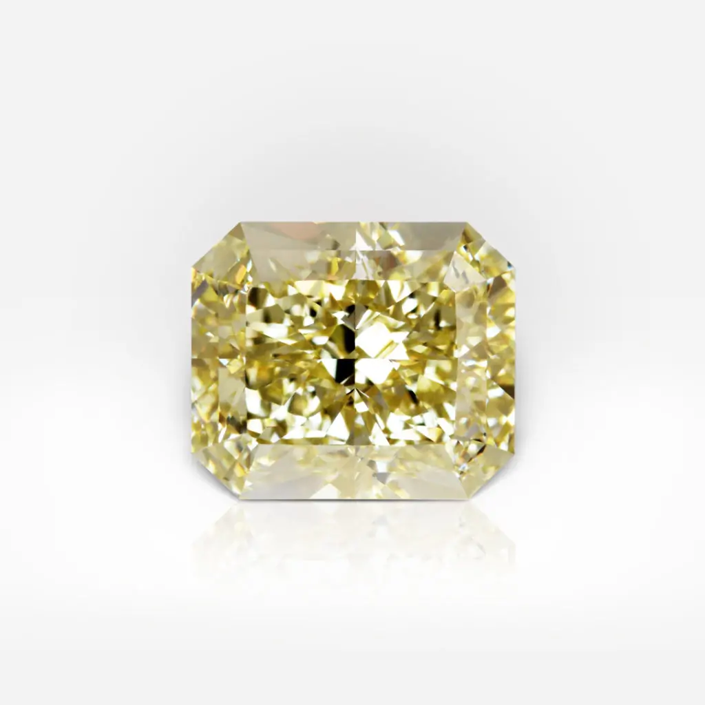 4.69 carat Fancy Yellow FL Radiant Shape Diamond GIA