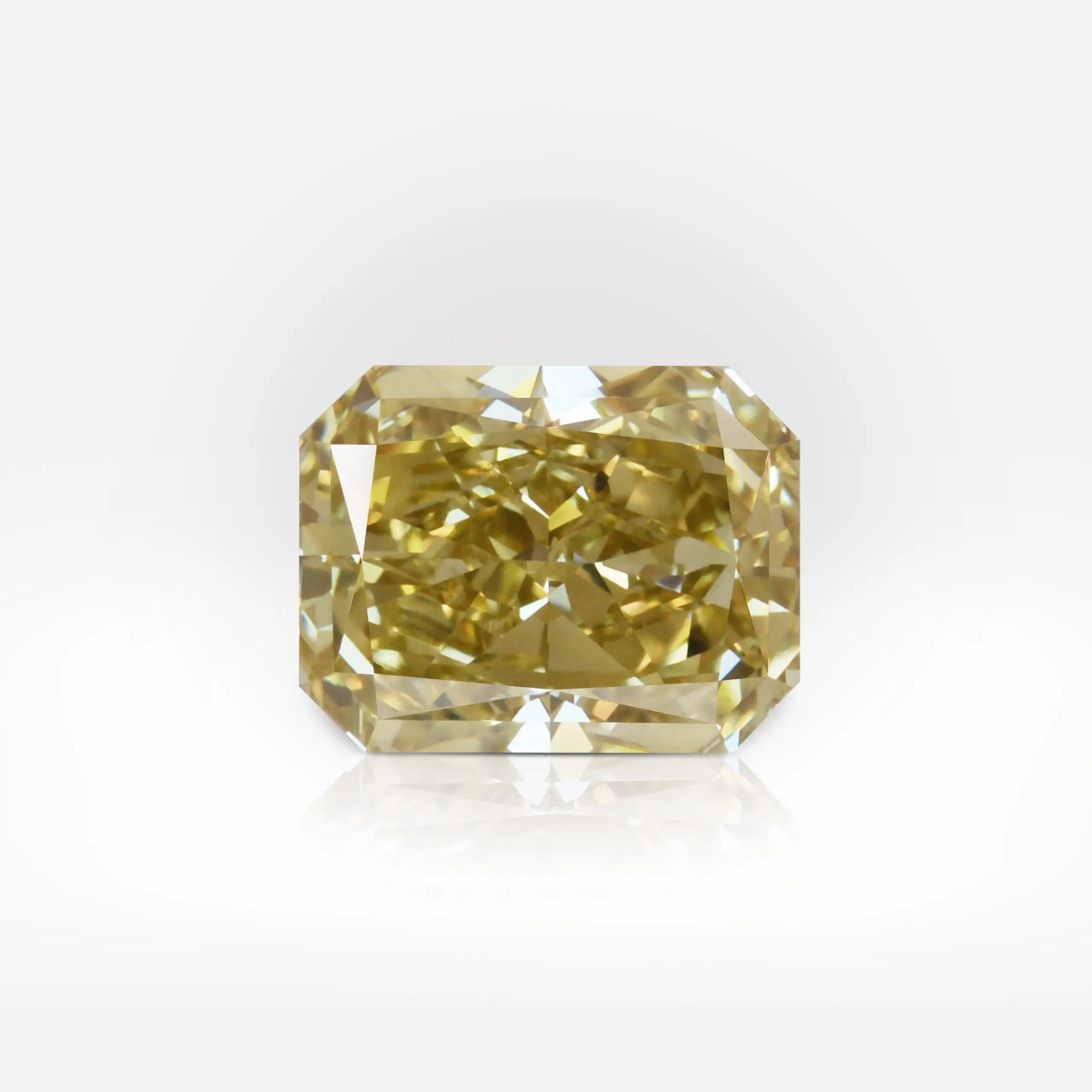 1.70 carat Fancy Brownish Greenish Yellow VS1 Radiant Shape Diamond GIA - picture 1