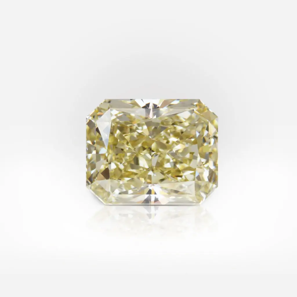 1.71 carat Fancy Light Yellow SI2 Radiant Shape Diamond GIA