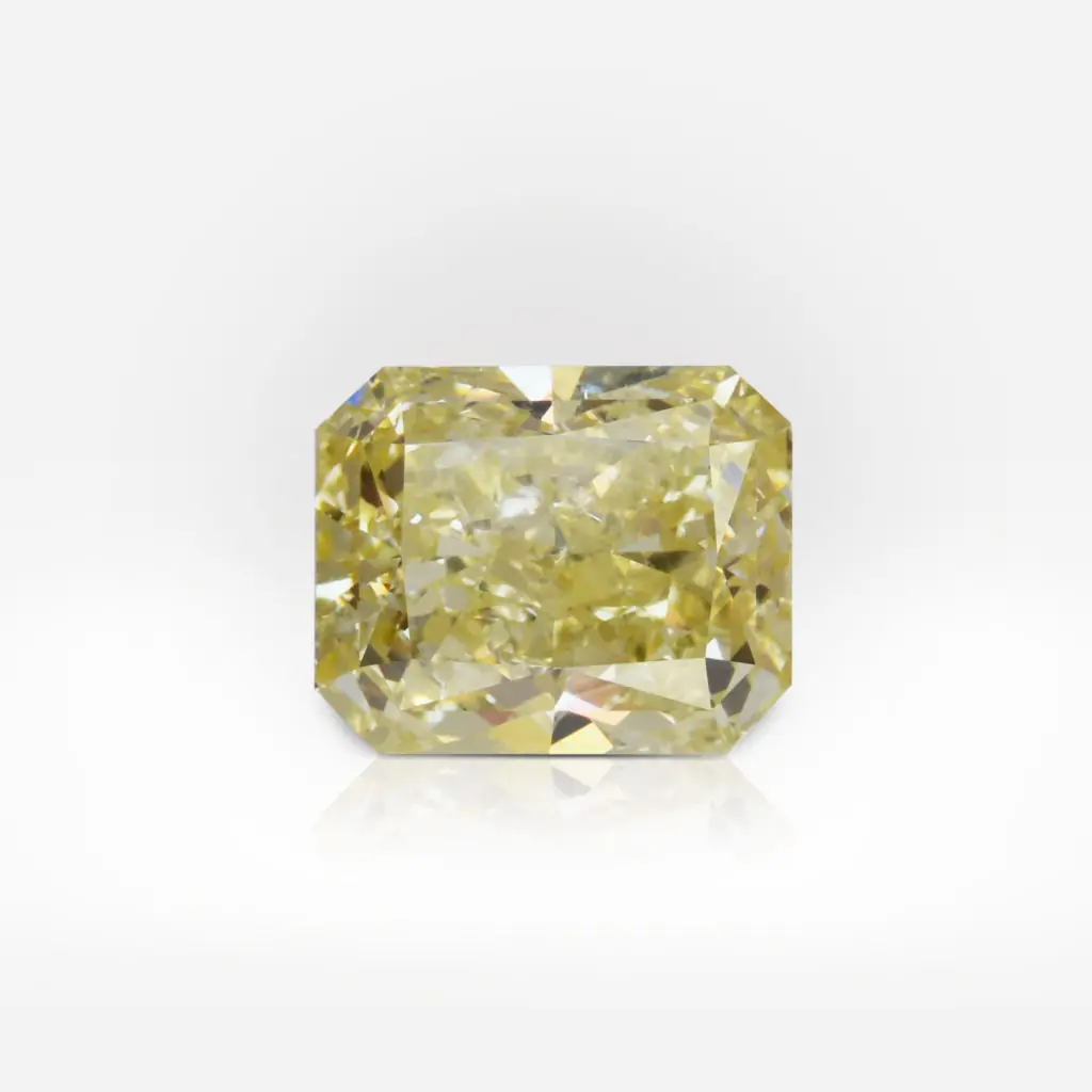 1.02 carat Fancy Yellow I2 Radiant Shape Diamond GIA