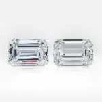 4.01 and 4.01 carat Pair of D / E VS2 Emerald Shape Diamonds GIA - thumb picture 