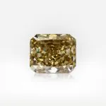 1.57 carat Fancy Deep Brownish Yellow VVS1 Radiant Shape Diamond GIA | 7.32 x 6.15 x 3.85 - thumb picture 1