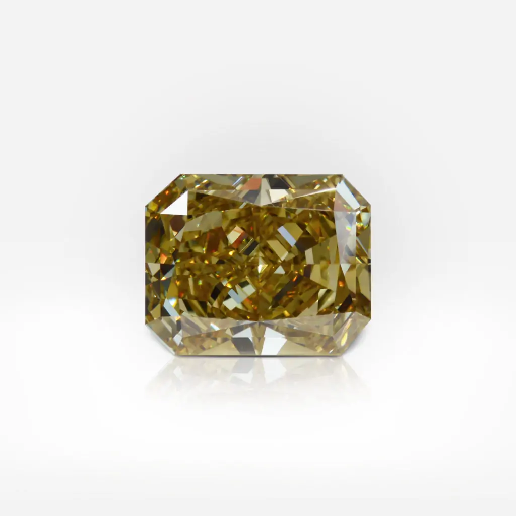 7.51 carat Fancy Deep Brownish Yellow VS1 Radiant Shape Diamond GIA