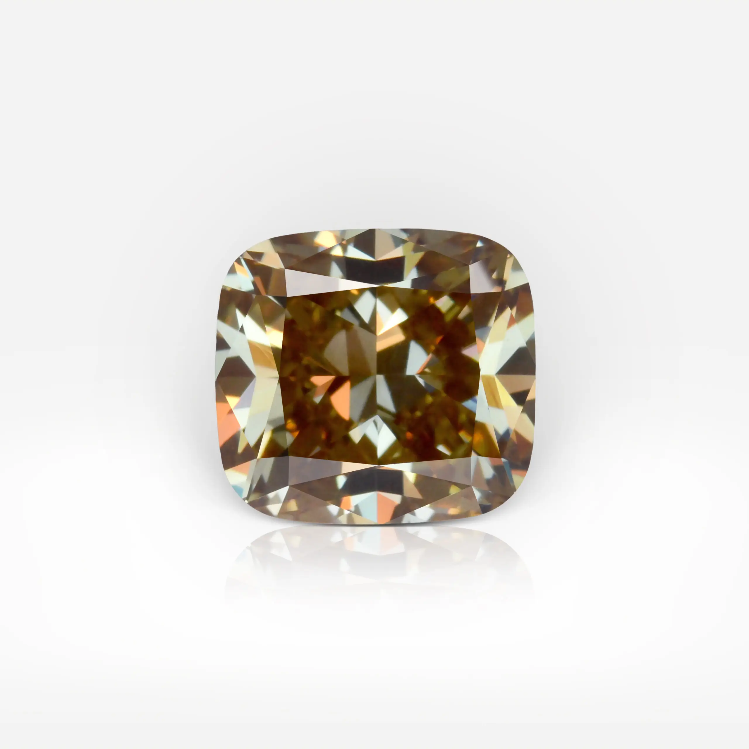 2.53 carat Fancy Deep Brownish Yellow VVS1 Cushion Shape Diamond GIA - picture 1