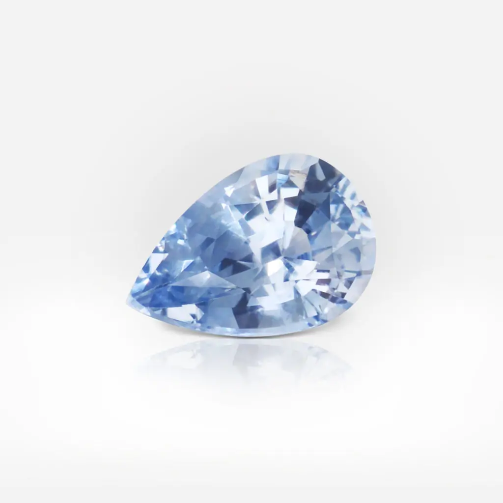 1.52 carat Pear Shape Light Blue Sapphire